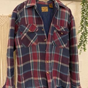 Vintage Men’s Flannel Thermal Jacket Size Large